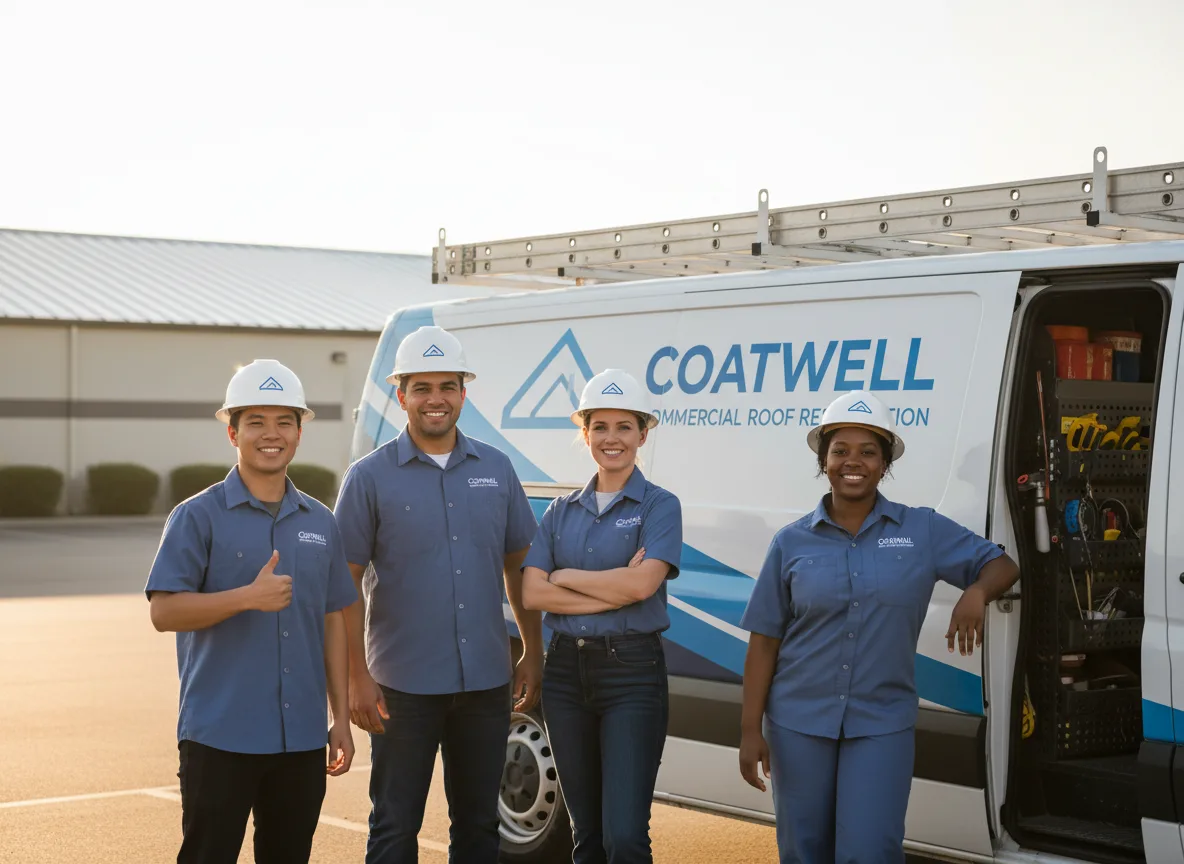 Commercial roof coating company in Clever, MO